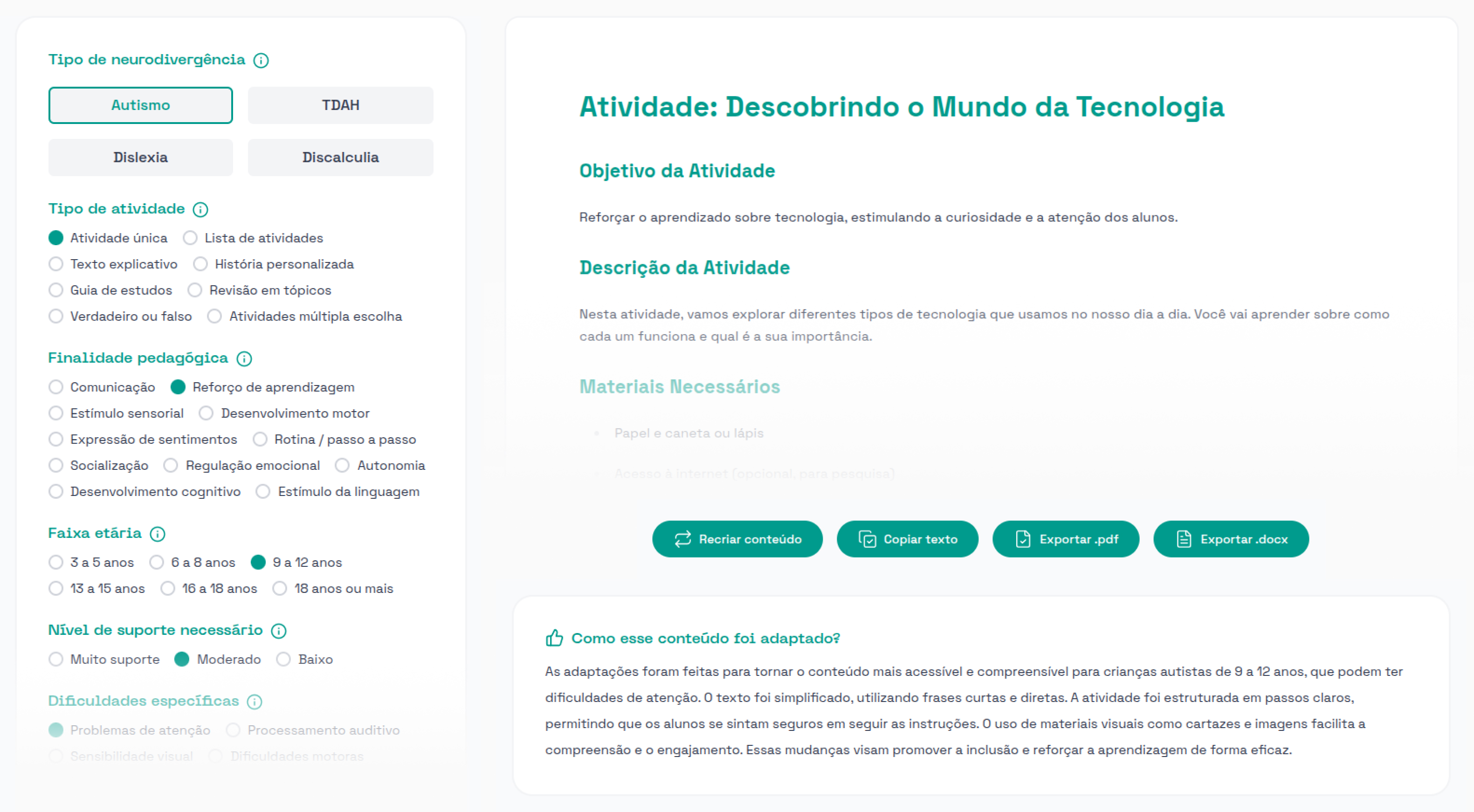 Demonstração do Adapt